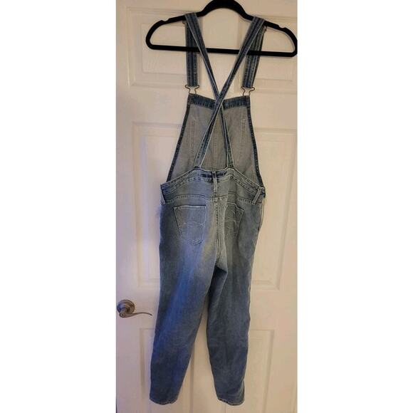 Abercrombie & Fitch Denim Bib OverallsSZ Small Skinny Distressed Streetwear - Picture 8 of 13